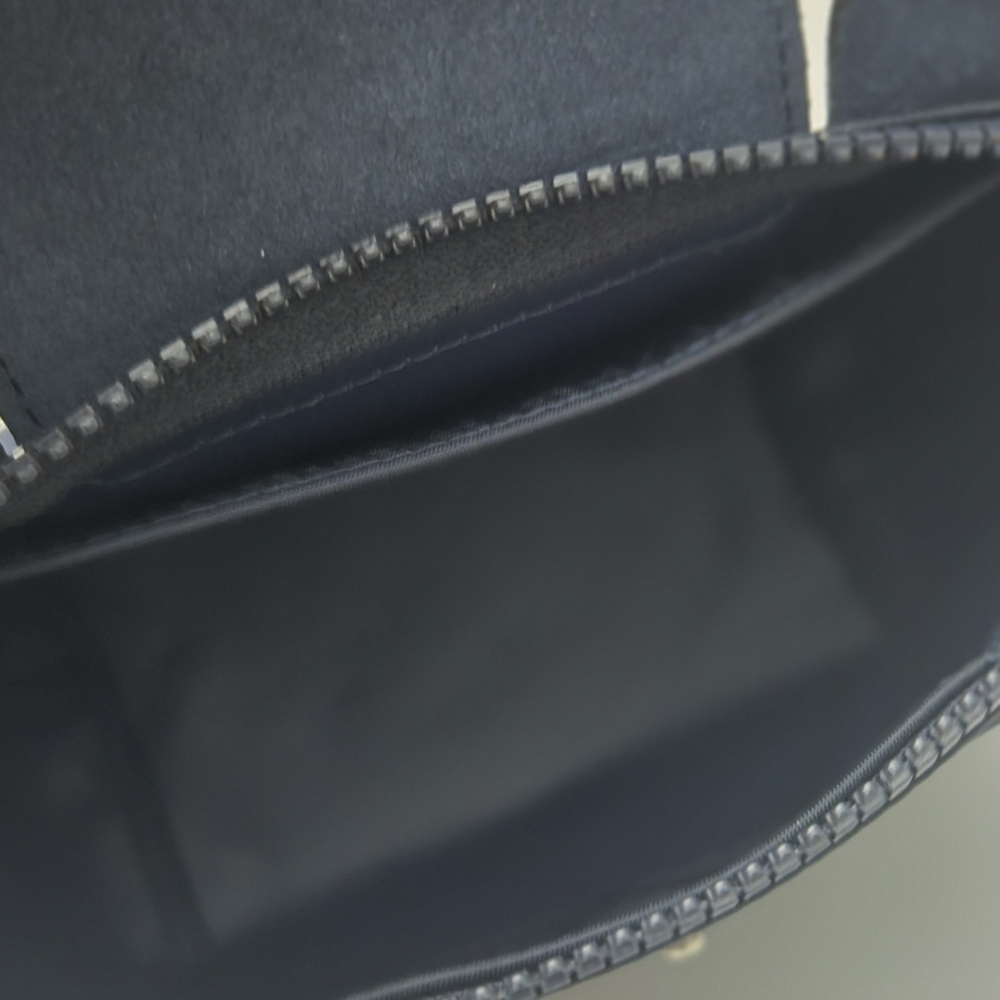 Longchamp Le Pliage XS mini tote Navy Blue Silver Handware Crossbody Top Handle - Picture 11 of 14